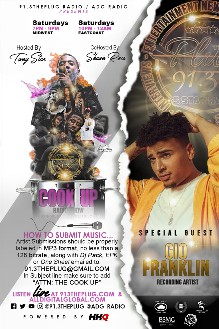 the cook up radio show flyer GIO FRANKLIN