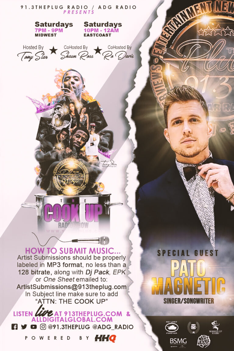 the cook up radio show flyer pato magnetic