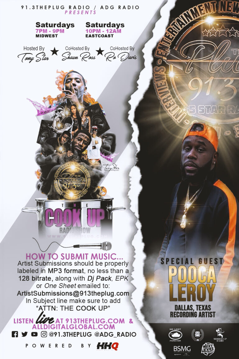 the cook up radio show flyer pooca leroy